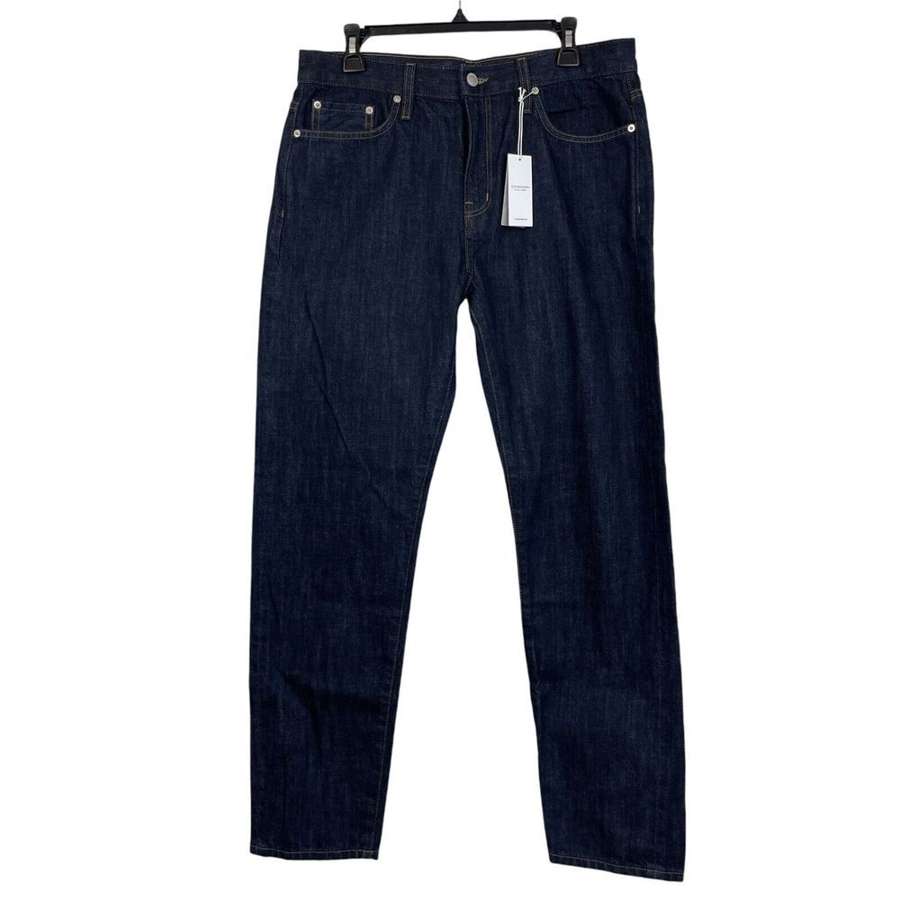 NEW Outerknown SEA Mens 33x30 THE DRIFTER Regular Tapered Denim Blue Jeans $188